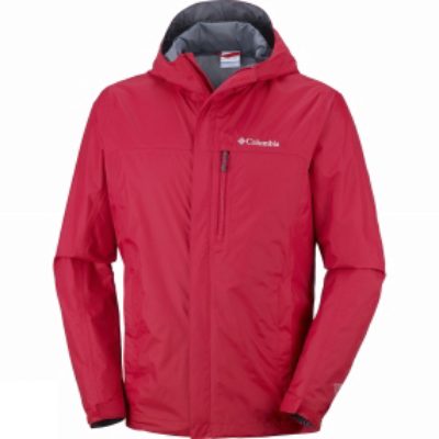 Columbia Mens Pouring Adventure Jacket Mountain Red Columbia Mens Pouring Adventure Jacket Mountain Red